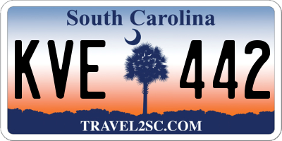 SC license plate KVE442