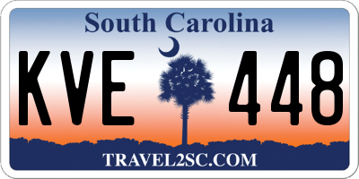 SC license plate KVE448