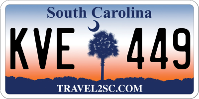 SC license plate KVE449