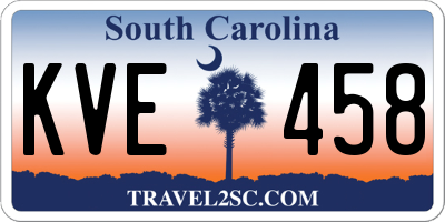 SC license plate KVE458