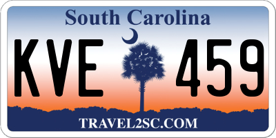 SC license plate KVE459