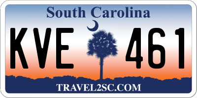 SC license plate KVE461