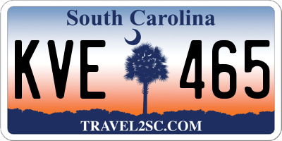 SC license plate KVE465