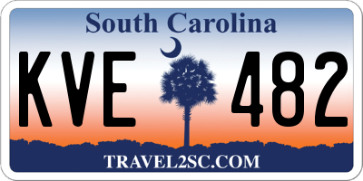 SC license plate KVE482