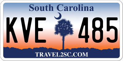 SC license plate KVE485