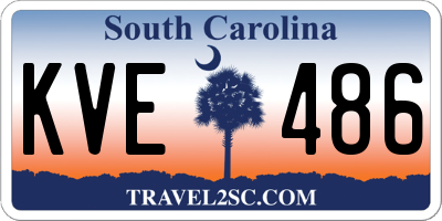 SC license plate KVE486