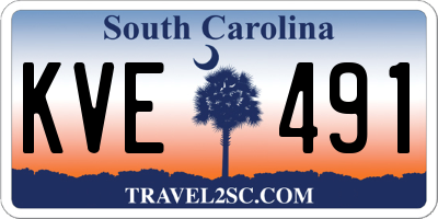 SC license plate KVE491