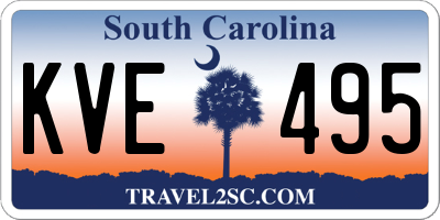 SC license plate KVE495