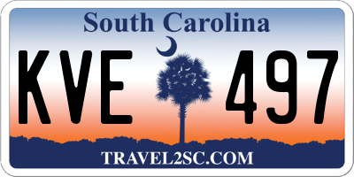 SC license plate KVE497