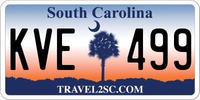SC license plate KVE499