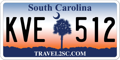 SC license plate KVE512