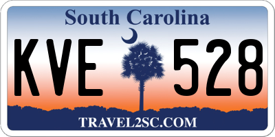 SC license plate KVE528