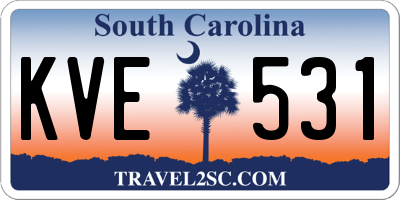 SC license plate KVE531
