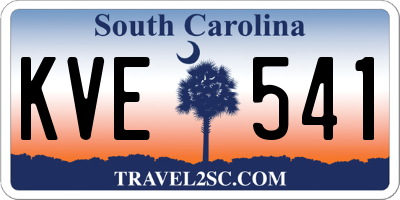 SC license plate KVE541