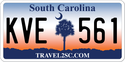 SC license plate KVE561