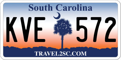 SC license plate KVE572