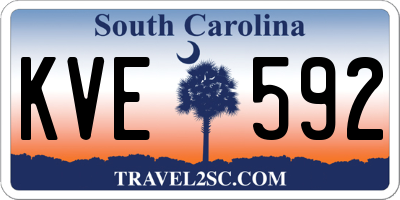 SC license plate KVE592