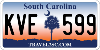 SC license plate KVE599