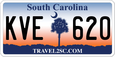 SC license plate KVE620