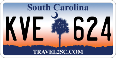 SC license plate KVE624