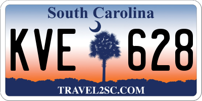 SC license plate KVE628
