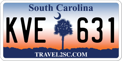 SC license plate KVE631
