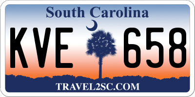 SC license plate KVE658