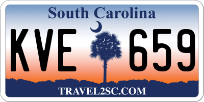 SC license plate KVE659