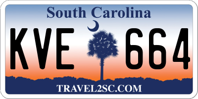 SC license plate KVE664