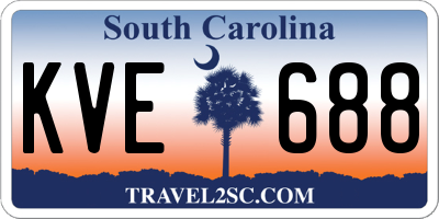 SC license plate KVE688