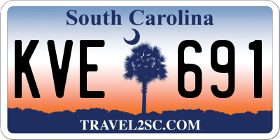 SC license plate KVE691