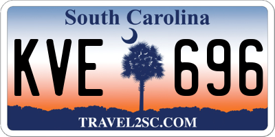SC license plate KVE696