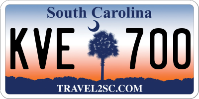 SC license plate KVE700