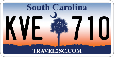 SC license plate KVE710