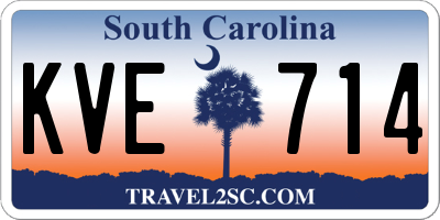 SC license plate KVE714