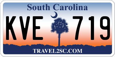 SC license plate KVE719