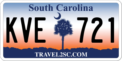SC license plate KVE721