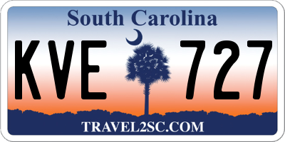 SC license plate KVE727
