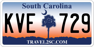 SC license plate KVE729