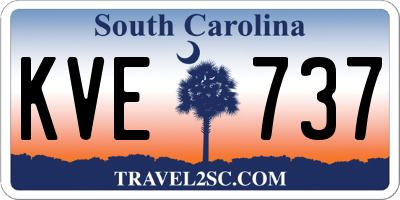 SC license plate KVE737