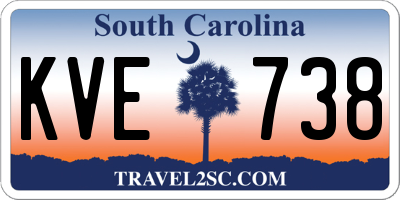 SC license plate KVE738