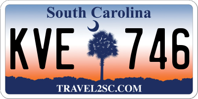 SC license plate KVE746