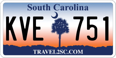 SC license plate KVE751