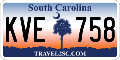 SC license plate KVE758
