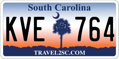 SC license plate KVE764