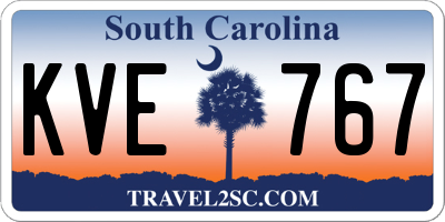 SC license plate KVE767