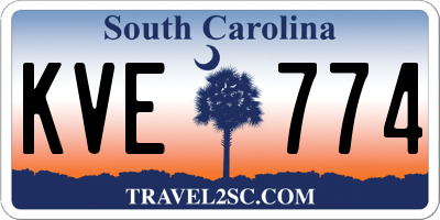 SC license plate KVE774