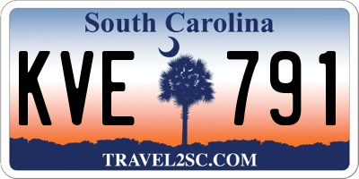 SC license plate KVE791