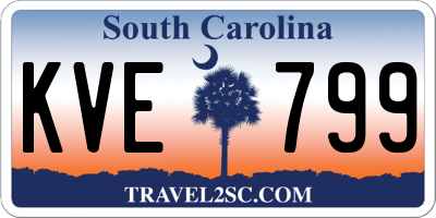 SC license plate KVE799