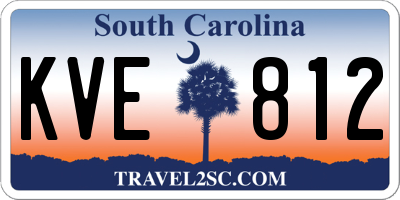 SC license plate KVE812